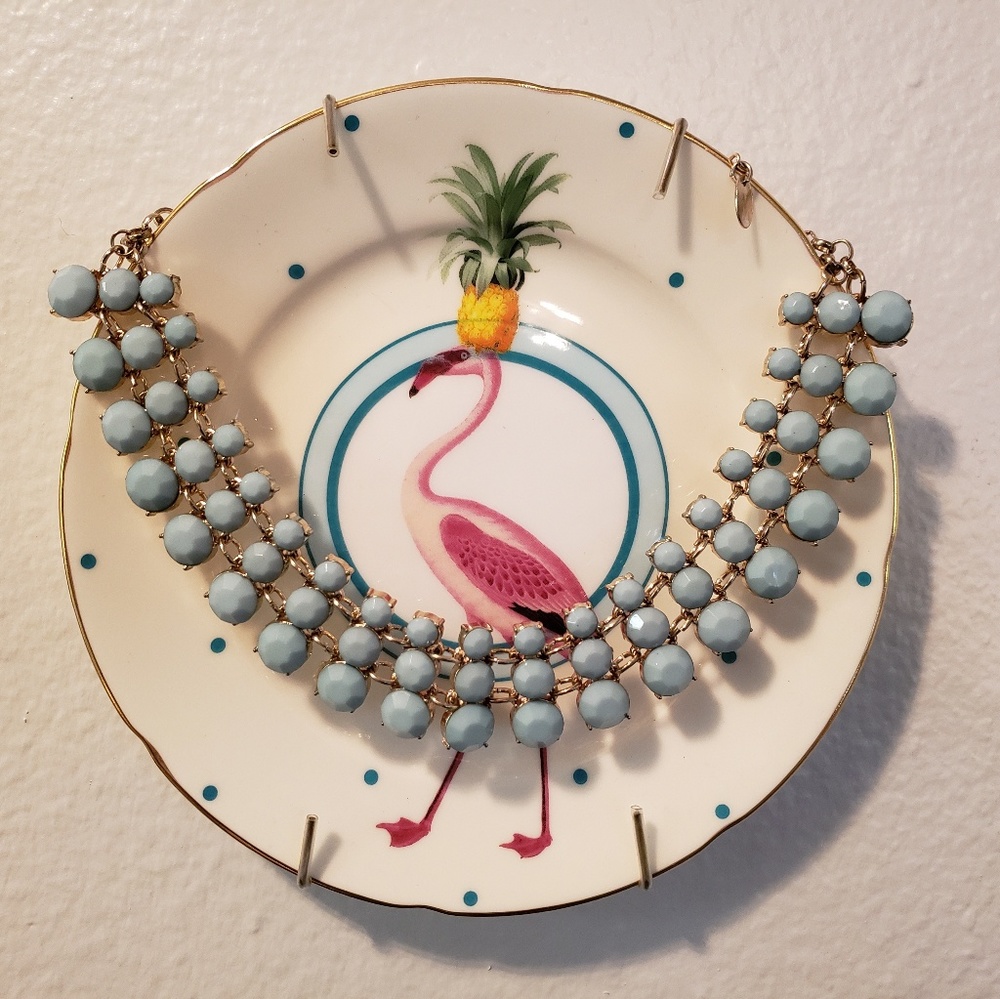 Turquoise statement collar necklace